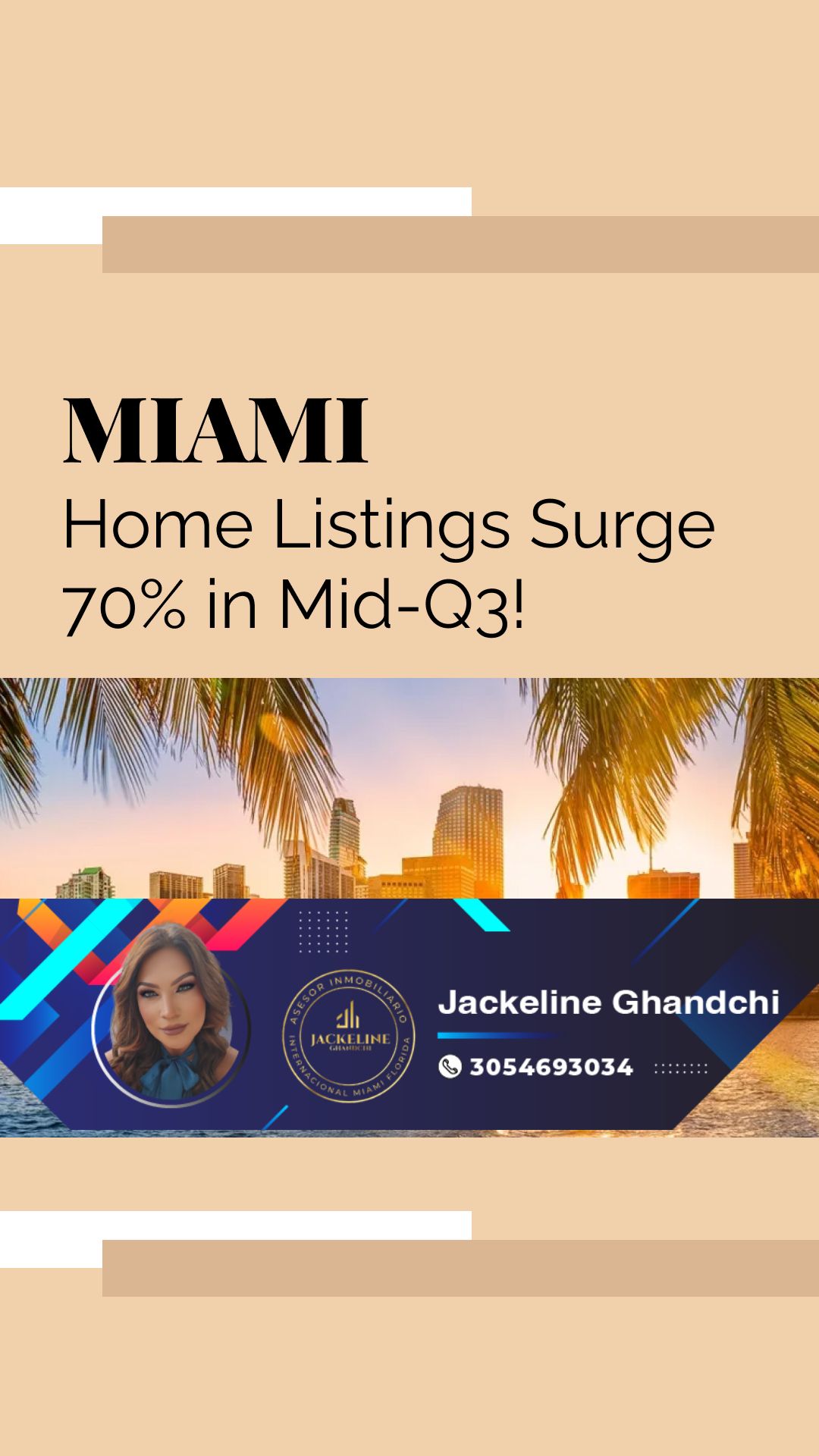 Miami Home Listings Surge 70% in Mid-Q3!